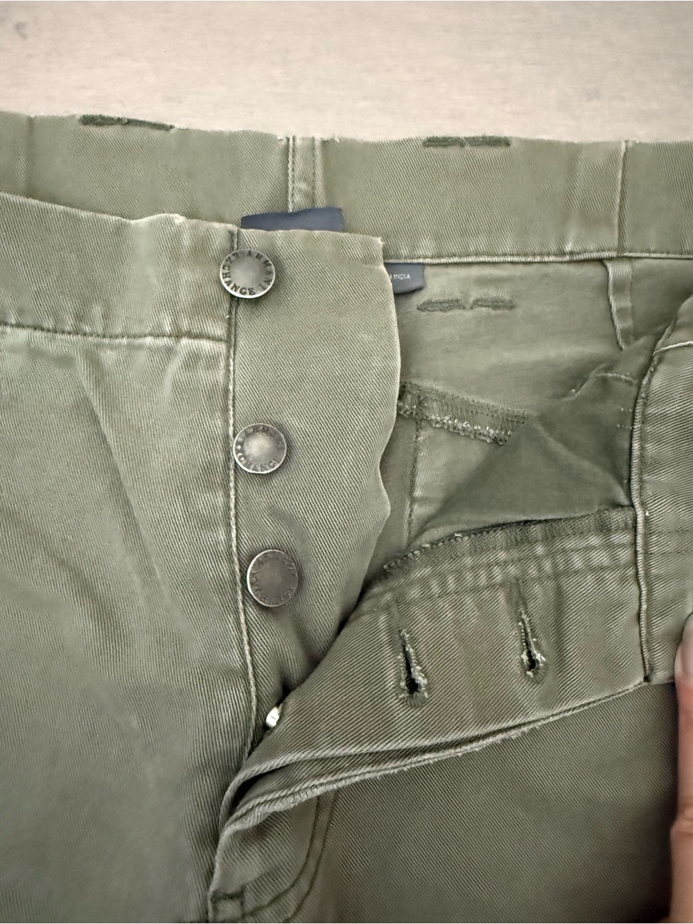 Armani Exchange Olive Green Cargo Shorts - Picture 4 of 10